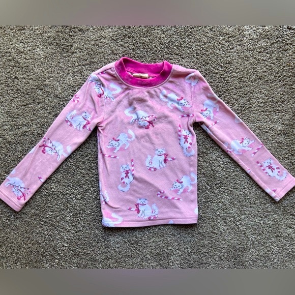 Munki Munki Pink Holiday Pajamas, 4T - Picture 3 of 9